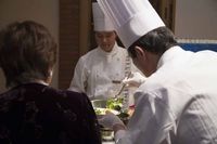 シェフの心のこもった盛り付け